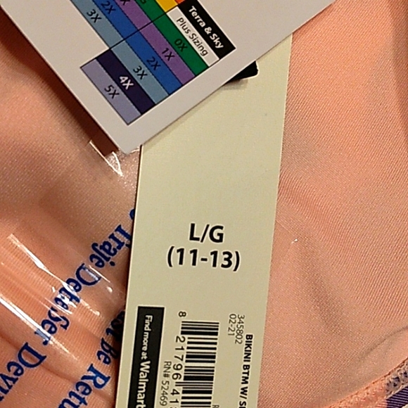 NWT Beautiful NOBO Juniors Pretty Floral Mid Rise Side Tie Bikini Bottoms - Picture 7 of 11